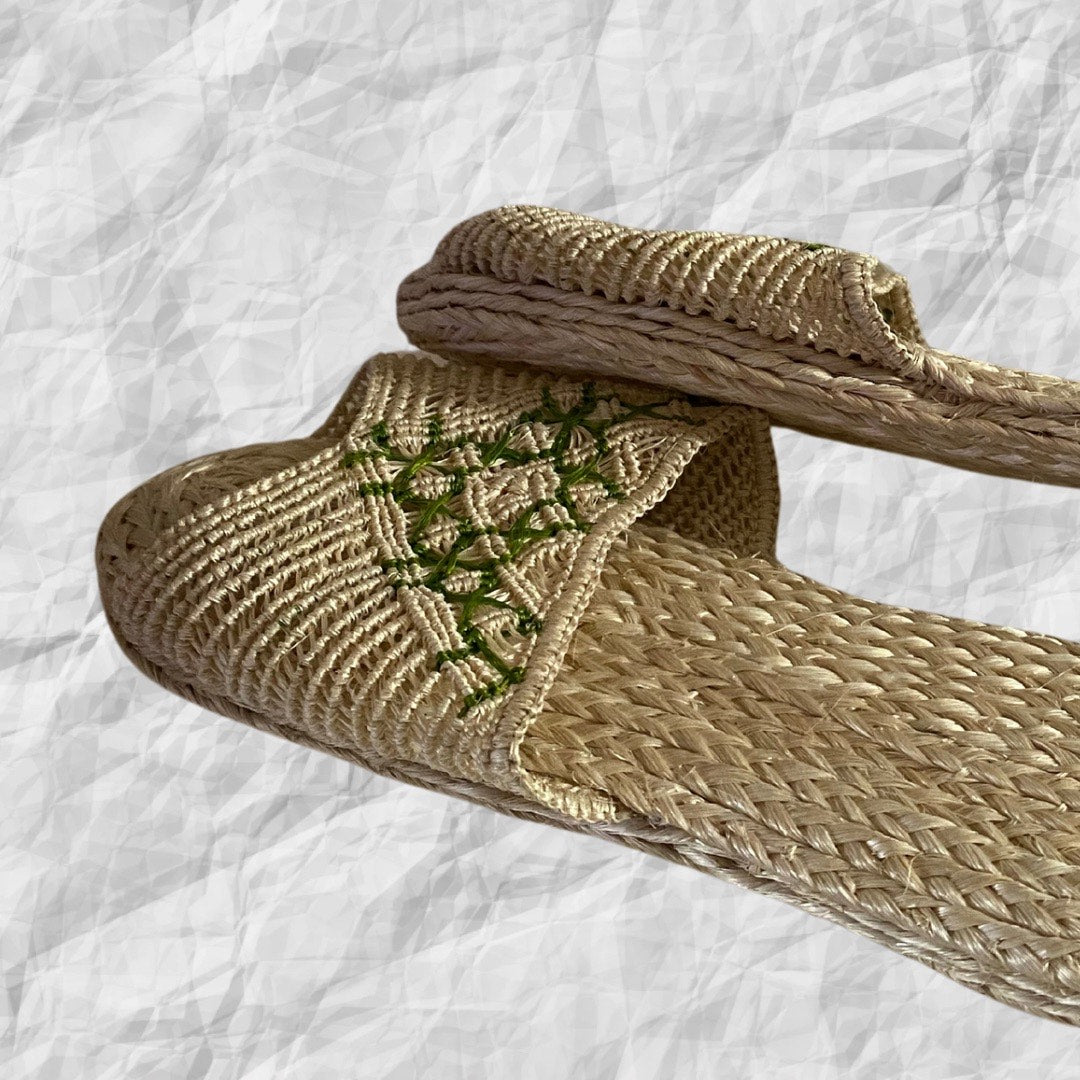 Philippine Abaca (HEMP) Woven Women’s Slippers size 7