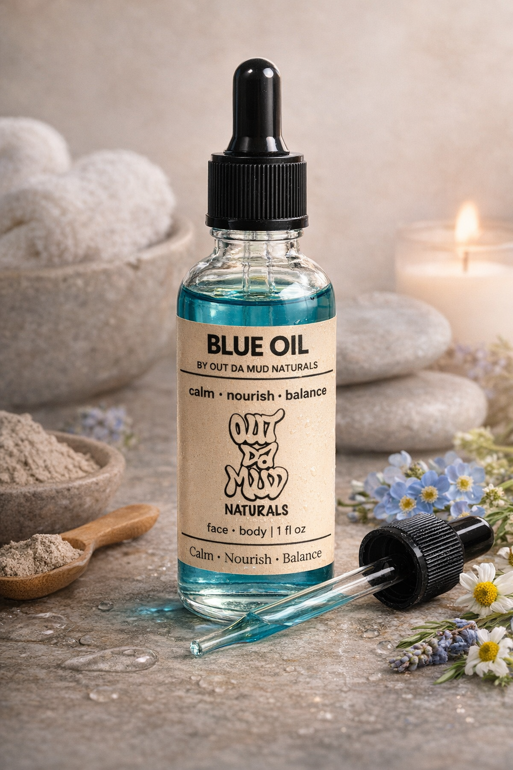 BLUE OIL By Out Da Mud Naturals 30ml | 1 fl oz.
