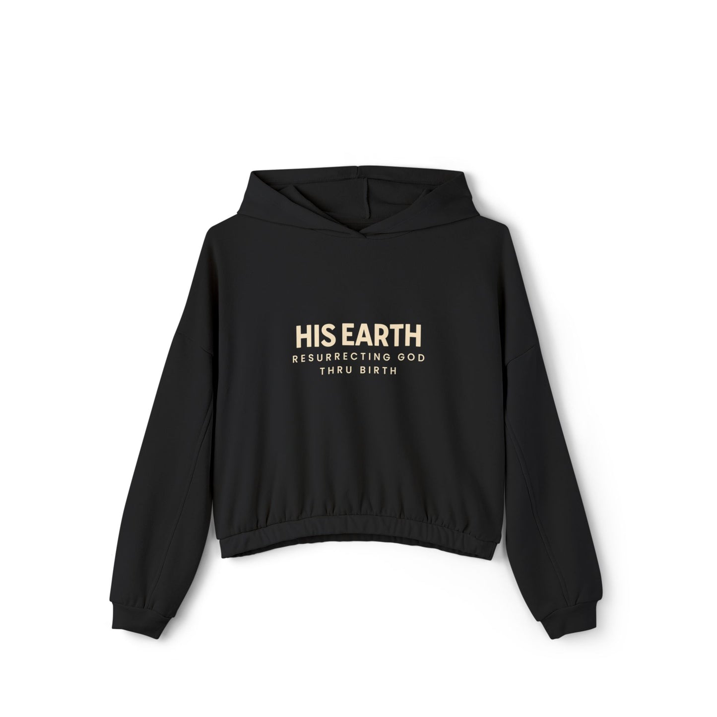 SAND PRINT HIS EARTH Women's Cinched Bottom Hoodie