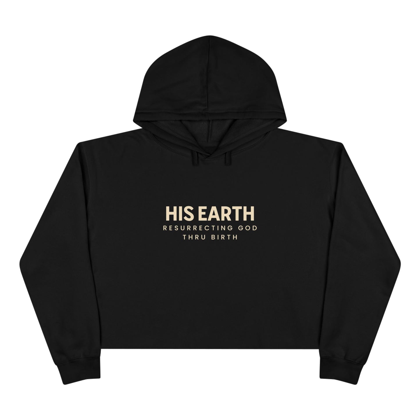 His Earth Women's Crop Hoodie