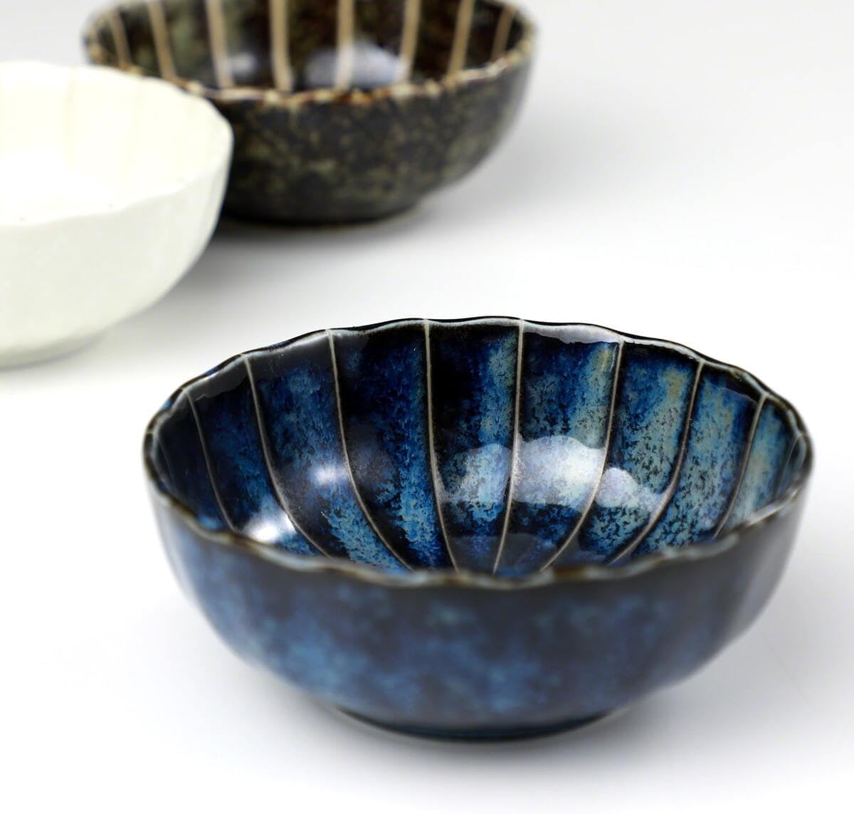 Gift Set: Sandalwood Incense Sticks & Navy Blue Lotus Holder by Asayu Japan