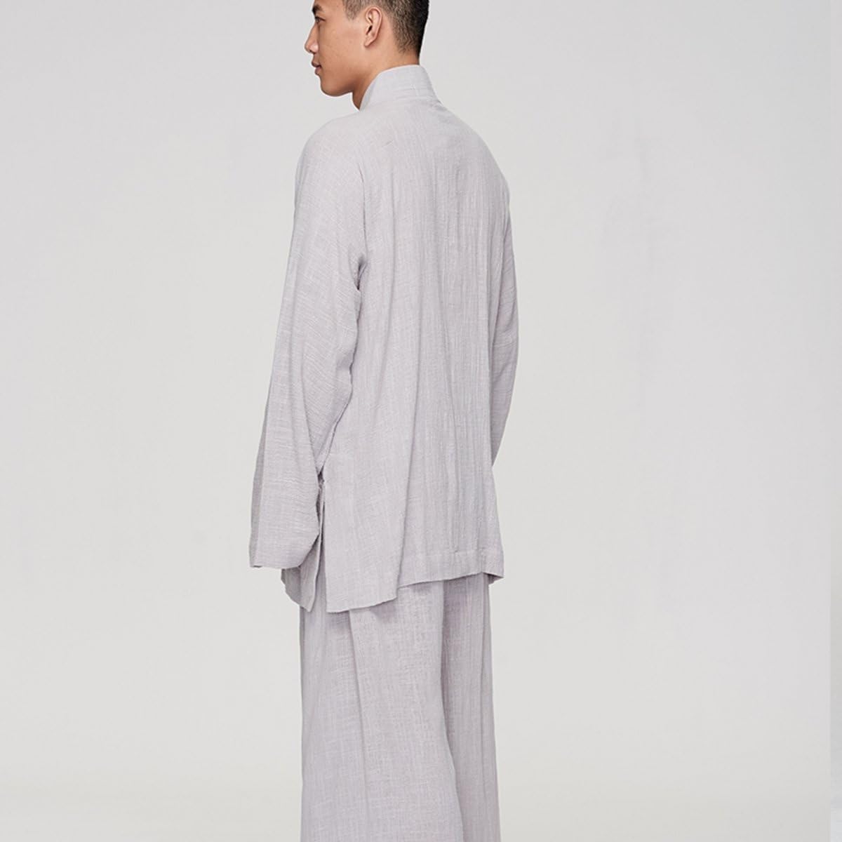 ZanYing Men Buddhist Monk Religion Sets Yoga Taichi Clothing Casual Suits