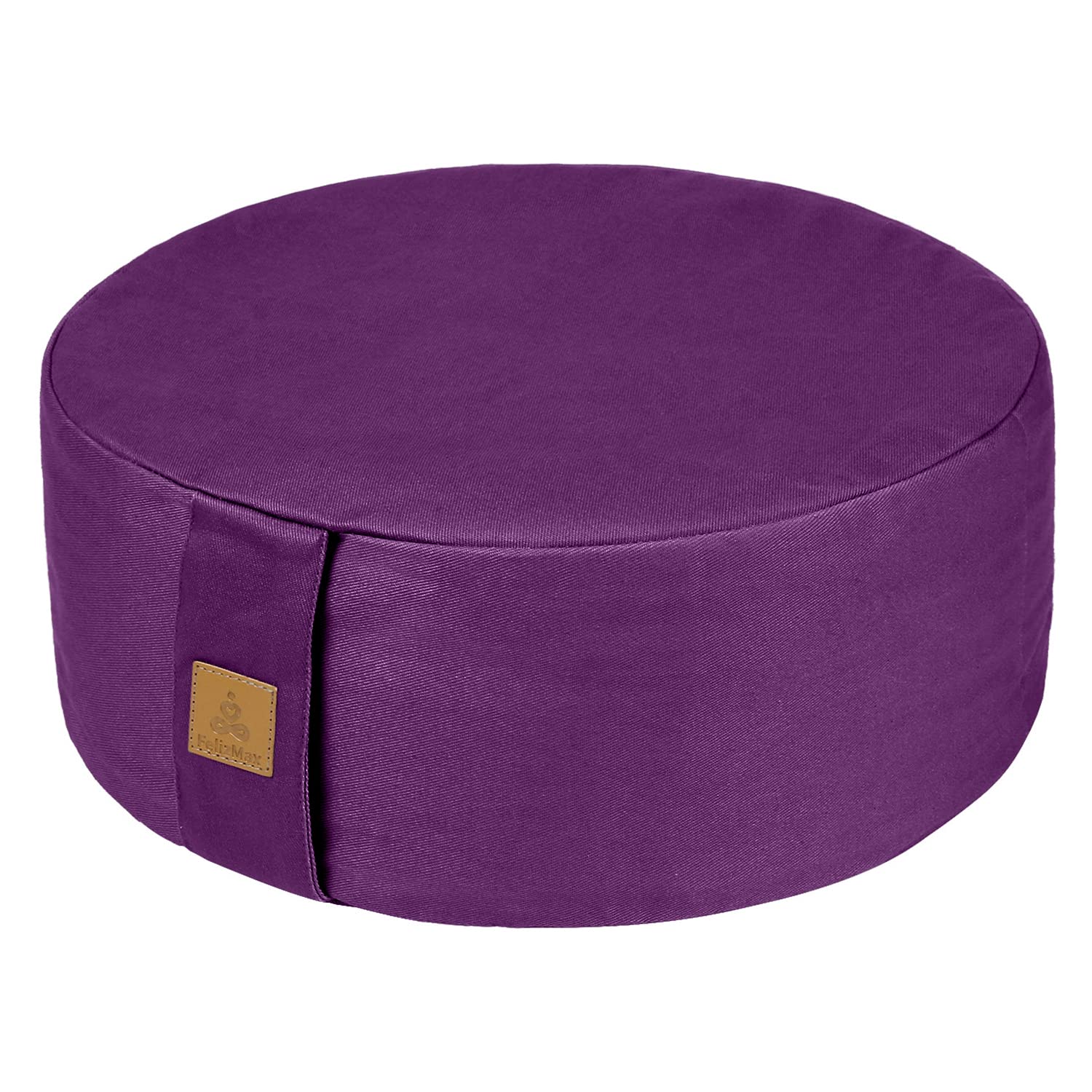 Zafu Buckwheat Meditation Cushion,D=13"/16" H=5.5",Round Zabuton Meditation Pillow,Yoga Bolster Kneeling Pillow Premium Yoga Pillow for Sitting on Floor Zippered Cotton Cover